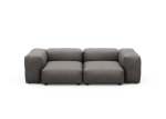 Two Module Sofa - Canvas - Dark Grey - 230CM X 115CM