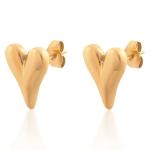Goldair Gold Heart Stud Earrings
