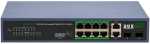 DUX1012P Duxnet 12-PORT Unmanaged Gigabit Poe+ Switch 8X RJ45 Ports 2X 1G Uplink Ports 2X 1G Sfp Ports 20GBPS Switching Bandwidt