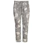 Floral Print Pant - Grey L xl