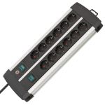 Brennenstuhl Premium-alu-line Technics Extension Socket 12-WAY 3M 1391000912