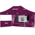 3M Ovation Sublimated Gazebo 4.5M 1 Short Half-wall Skin 1 Long Full-wall Skin