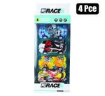 Vehicle Racer Graffiti 4PC 9.5CM
