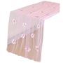 Pink Pearl Floral Lace Table Runner