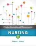 Effective Leadership And Management In Nursing Paperback 9TH Revised Edition