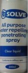 Resolve - Water Repelling Penetrating Spray