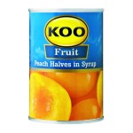Koo Peach Halves In Syrup 410g