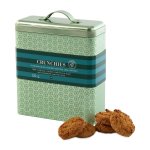 Christmas Oat And Choc Chip Crunchie Selection In Green Tin