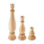 Sirius Wooden Candle Stick Holder Small Medium Large - Large