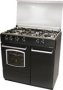 Delta 5-BURNER Gas Stove With Oven And Cabinet Black