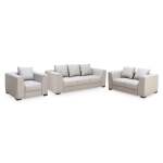Contemporary 3-PIECE Lounge Sofa Set - Black