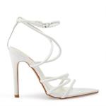White Strappy Upper Stiletto Heels
