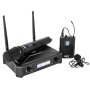 Hybrid U-dv B Dual Wireless Microphone System : Handheld + Lapel Combo