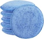 Fonaroll Microfiber Wax Applicator Pads Car Wax Applicator Buffing & Detail Polishing Foam Pads For Car Cleaning And Fine Polish
