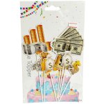 Money Cardboard Cake Topper Set