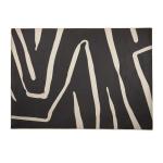 Black Abstract Rug 230X160CM