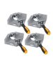 Kewanqi 4PCS Corner Clamp 90 Degree Right Angle Clamp With Adjustable Aluminum Alloy Swing Jaw Single Handle Clamps For Woodworking Photo Framing