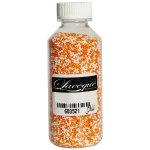 Dragees Orange & White MINI Balls Mix + - 90G