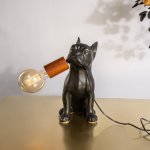 Frenchie Table Light - Matt Black Fitting On Right