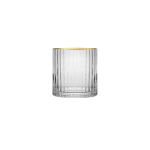 Jan - Optic TUMBLER With Gold Rim Set Of 4