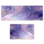 Kitchen Rugs And Floor Mats Purple Non-slip Turquoise Foam Cushioning