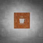 Coffee Sign - Rust - Powder Coated Aluminum