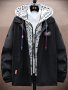 Men's Casual Paisley Pattern Hooded Jacket Casual Street Style Varsity Jacket