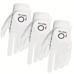 3 Pack Men's Golf Gloves For Right Left Handed Golfer All Weather Performance S m l xl xxl