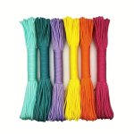 7-CORE Cord Rope: 4MM Diameter 5 Meters Long - Perfect For Outdoor Mountaineering Braided Bracelet Making & Survival