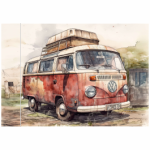 Deco Print Retro Camper