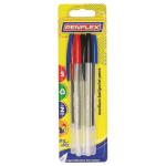 Penflex Ballpen Medium 5 Card Neon