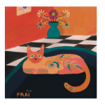 Kat Op Die Mat Art Print - A1