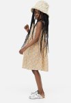 Cotton Dress - Light Yellow Floral
