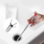 1PC Flexible Grabber Claw Pick Up Reacher Tool Drain Clog Remove Tool With 4 Claws Bendable Hose Pickup Reaching Assist Tool For