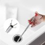 1pc Flexible Grabber Claw Pick Up Reacher Tool (Drain Clog Remove Tool) With 4 Claws Bendable Hose Pickup Reaching Assist Tool For Litter Pick