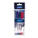 Marlin Joymate Transparent Medium Pens 3'S Assorted Pack Of 12