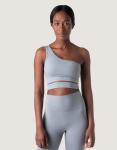 Organic Pristine Asymmetrical Sports Bra - Grey - Medium