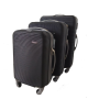 Durable Black Abs Hard Shell Luggage With Four-wheel Spinner & Built-in Lock