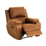Calgan Lyla Exotic Genuine Leather Recliner Naku Butterscotch