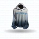 Shimano Hoodie Light Blue bluelogo - Large - Basil Manning