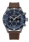 Timberland Gents Ashmont Blue Dial 3 Hands Dual Time Watch
