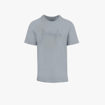 Mens Richard Raised Print Short Sleeve Tee Light Blue - 10XL