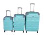 Abs Hard Shell Spinner Wheels & Lock Luggage Set - 3-PIECE - Green