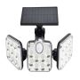 Three-head Outdoor Solar Sensor LED Light