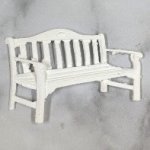 White Resin Bench White