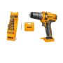 Ingco - Li-ion Cordless Drill 20V & 5 Masonry Drill Bit Set - Combo