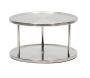 - Stainless Steel Lazy Susan Turntable Two Tier Rotating - 25CM