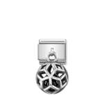 Composable Pendant Link Rhombus Black Agate