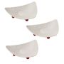 3 Pack - Triangular Snack And Fruit Display Plate