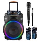 Omega Kolav LJ1805 Karaoke Bundle 15 Speaker & 2 Free Backup Mics